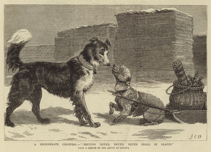 Dejenere Bir Sömürge, Britanyalılar asla, asla, asla Köle olmayacaklar by John Charles Dollman