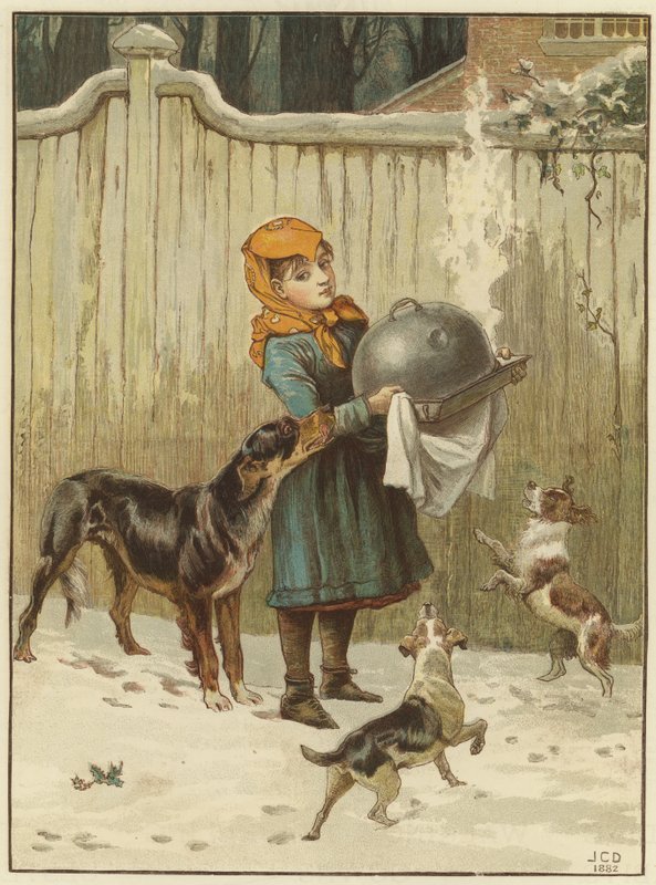Tehlikedeki Noel Yemeği by John Charles Dollman