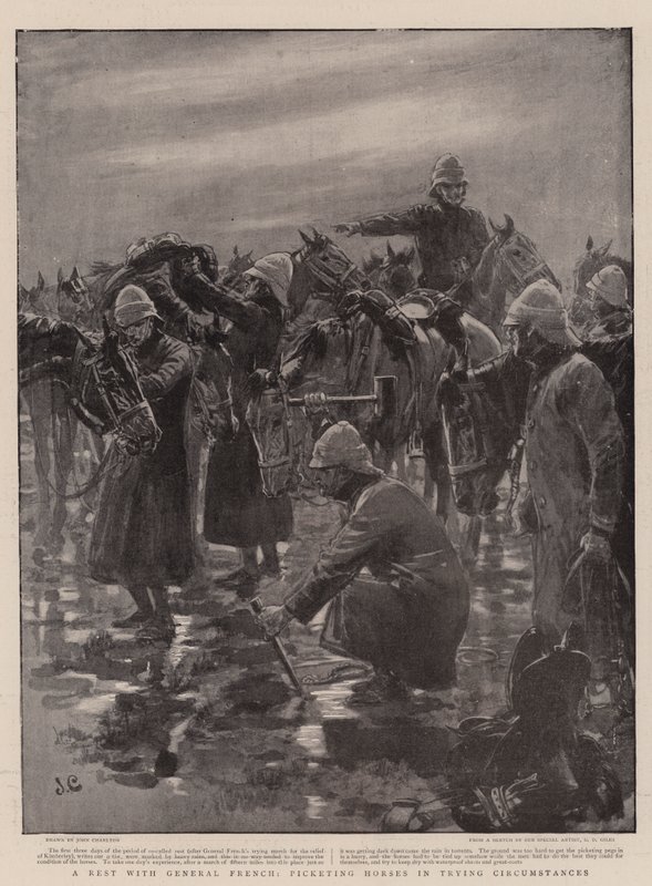 Genel Fransızca ile Dinlenme, Zor Durumlarda Atları Gözetleme by John Charlton