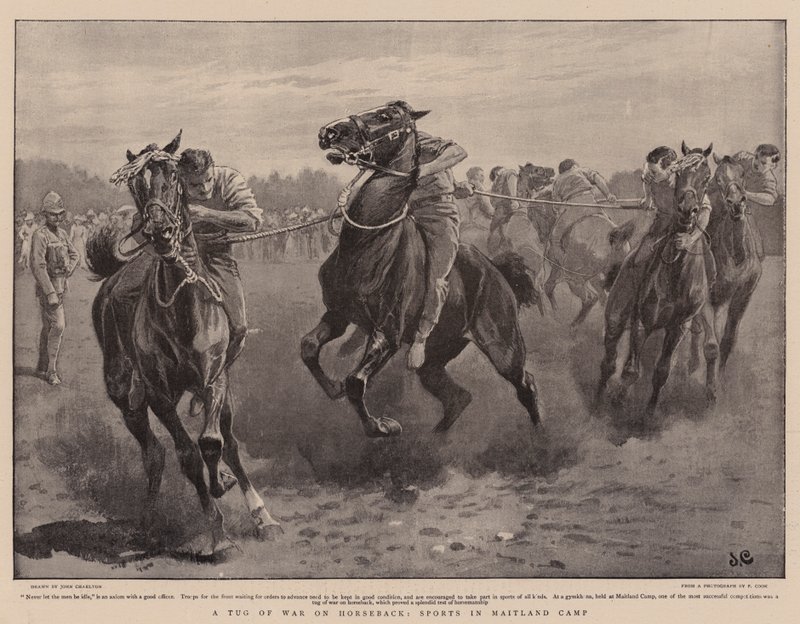 At Sırtında Halat Çekme, Maitland Kampında Spor by John Charlton