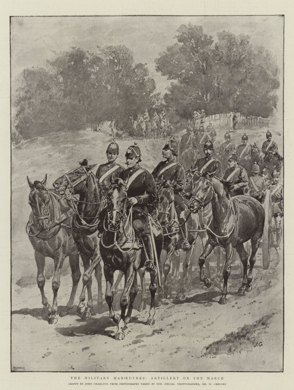Askeri Manevralar, Mart'ta Topçu by John Charlton