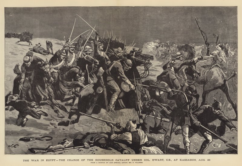 Mısır'daki Savaş, Albay Ewart komutasındaki Hanehalkı Süvarilerinin Sorumluluğu, Kassassin'de, 28 Ağustos by John Charlton