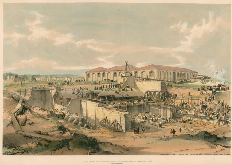 Sabit Makine Evinin İnşası, Camden Town by John Cooke Bourne
