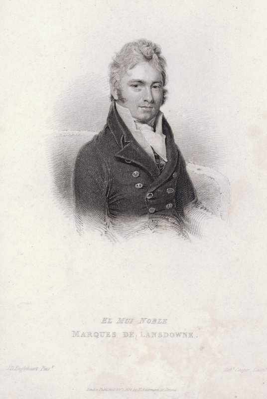 Henry Petty-Fitzmaurice, Lansdowne 3. Marki, İngiliz Whig politikacı, İçişleri Bakanı ve Maliye Bakanı (gravür) by John Cox Dillman (after) Engleheart