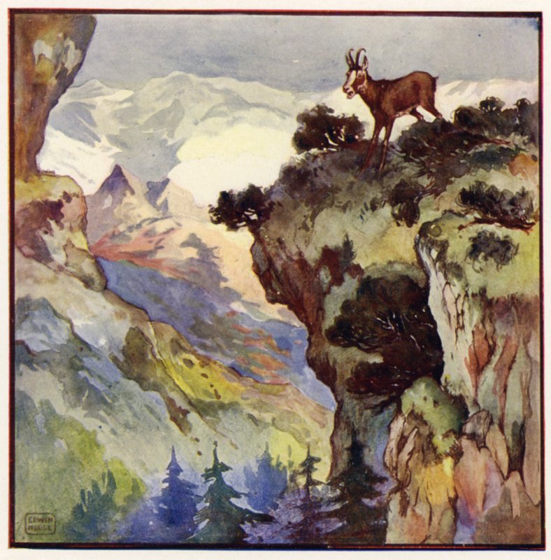 Herhangi bir şansım olması için başımın yaklaşık iki bin fit yukarısındaki muazzam bir kayalığın tepesinde olmalıyım (renkli taş) by John Edwin Noble