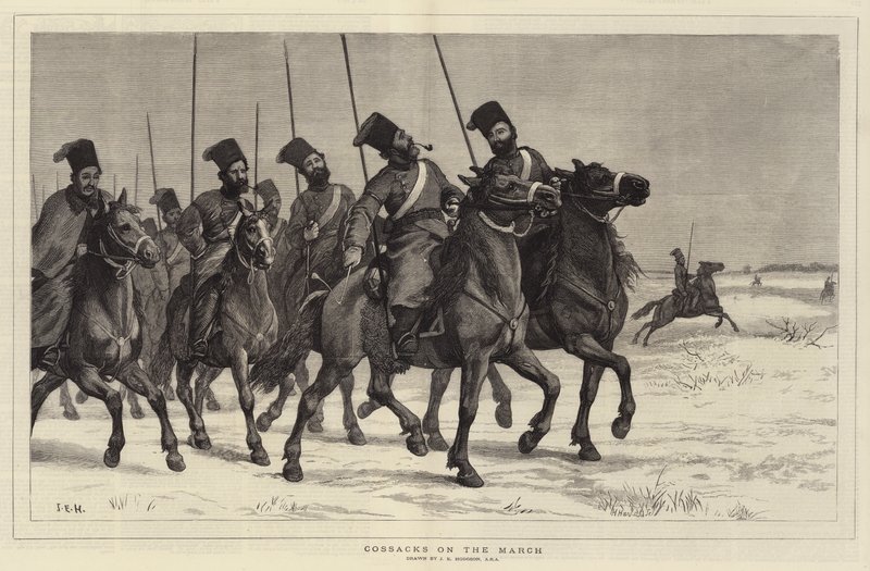Mart ayında Kazaklar by John Evan Hodgson