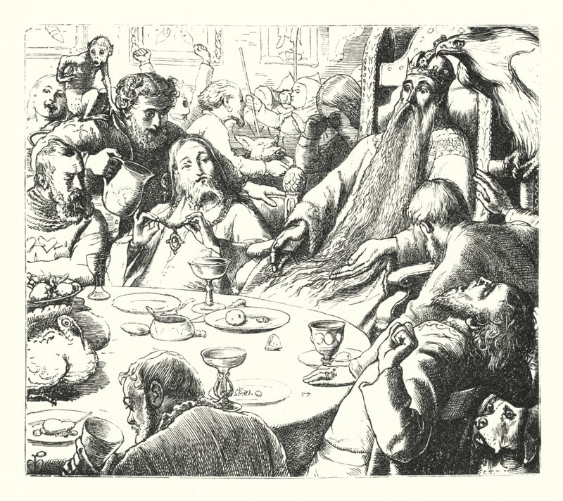 Gündüz Rüyası (gravür) by John Everett (after) Millais