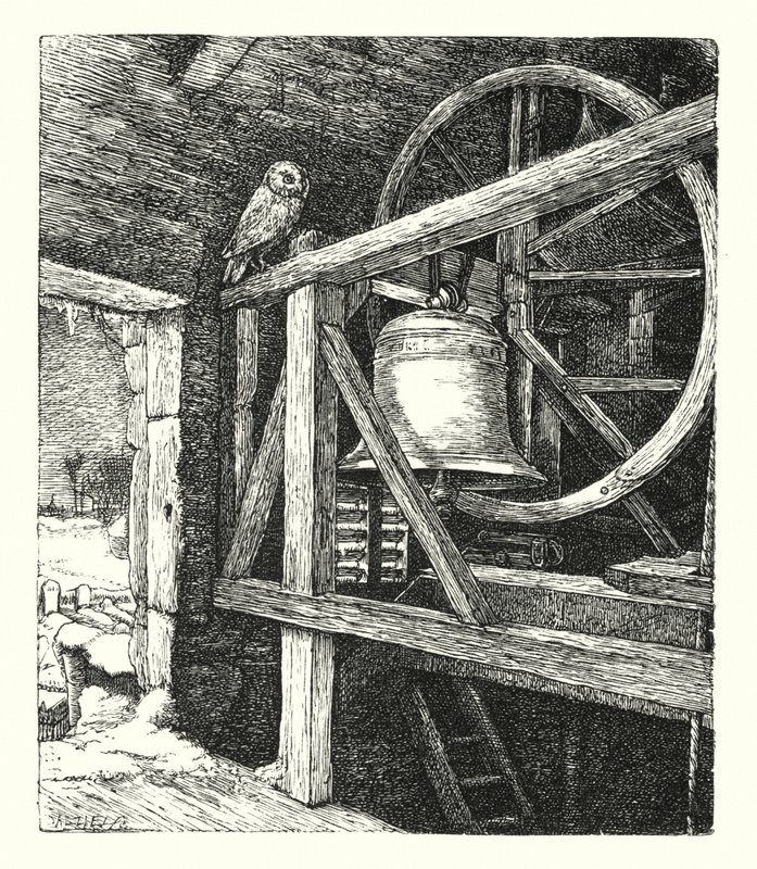 Eski Yılın Ölümü (gravür) by John Everett (after) Millais
