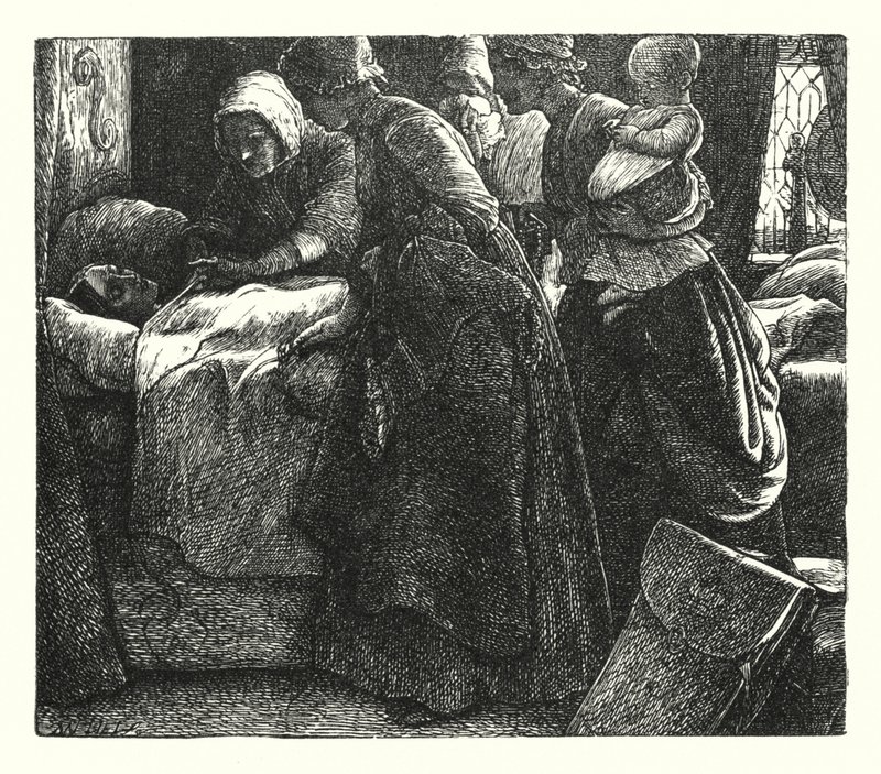 Burleigh Lordu (gravür) by John Everett (after) Millais
