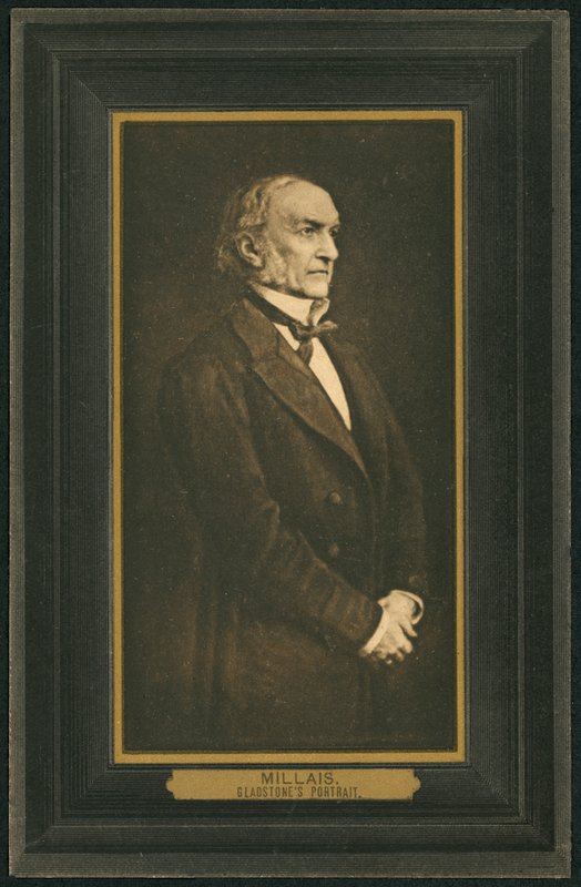 William Gladstone, İngiltere Başbakanı (lito) by John Everett (after) Millais