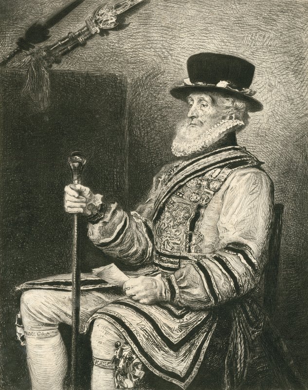 Muhafız Bir Yeoman by John Everett Millais