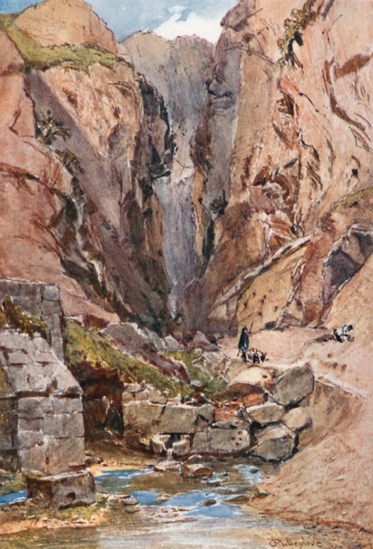 Delfi. Castalian Gorge ve Bahar by John Fulleylove