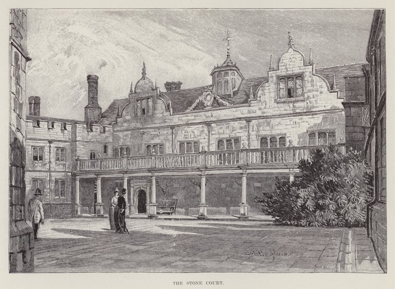 Knole House, The Stone Court (taş) by John Fulleylove