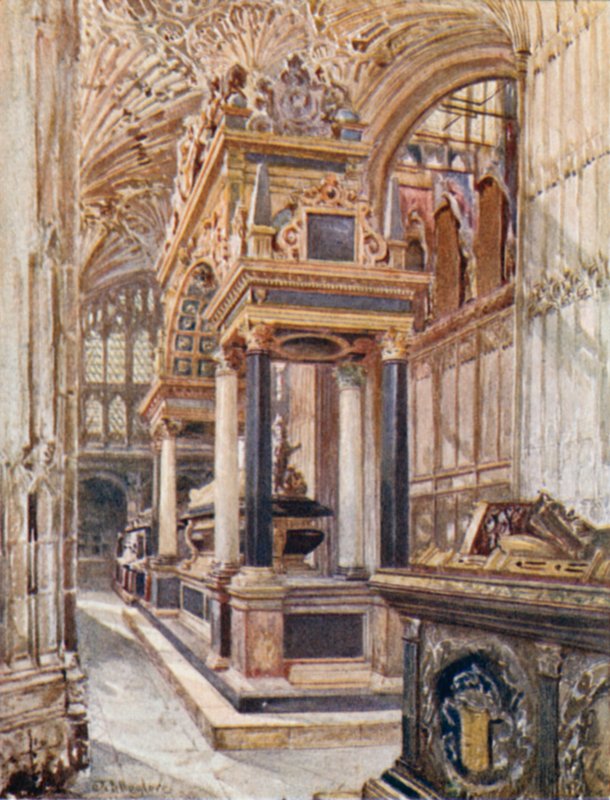 Urwibutso rwa Mariya, Umwamikazi wa Scots, muri Chapel ya Henry VII by John Fulleylove