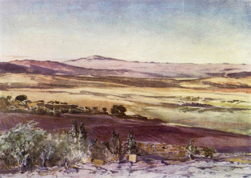 Tabor Yamaçlarından Hermon Dağı by John Fulleylove