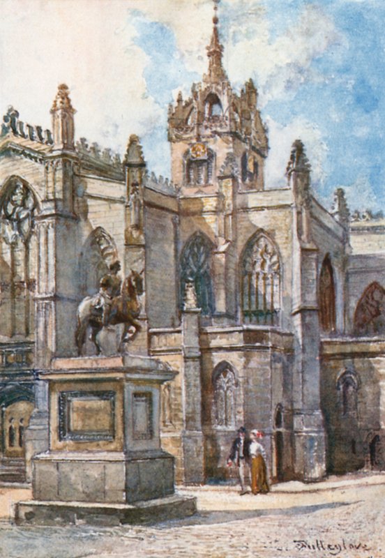 Mahkemelerden Aziz Giles Katedrali by John Fulleylove