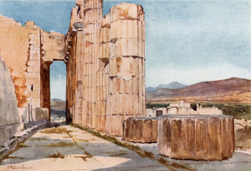 Batıya bakan Parthenon