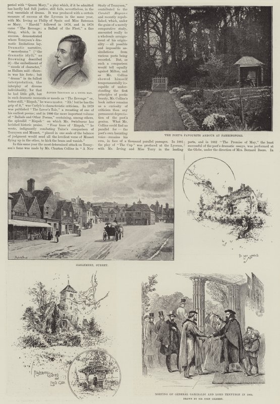 Alfred, Baron Tennyson, Şair Ödüllü by John Gilbert