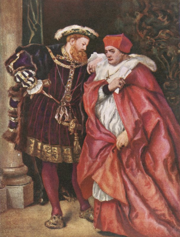 Henry VIII ve Kardinal Wolsey by John Gilbert