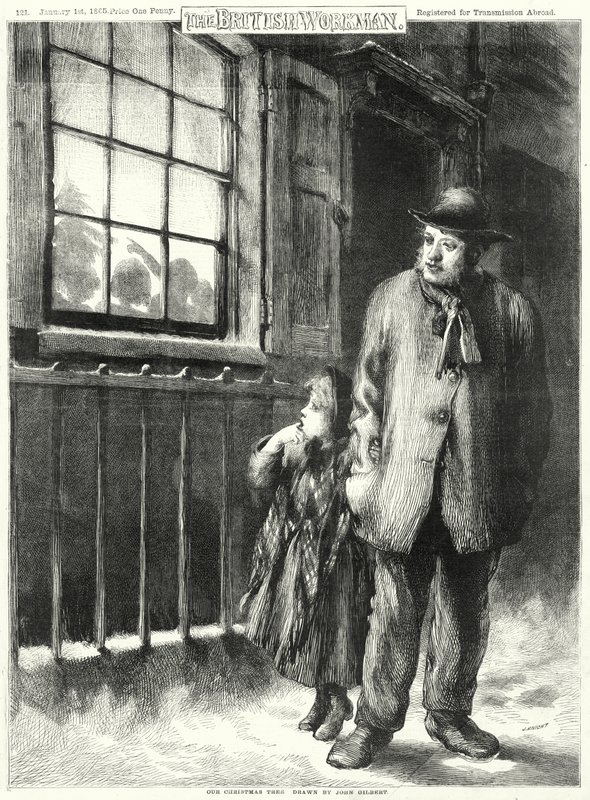 Noel Ağacımız (gravür) by John Gilbert