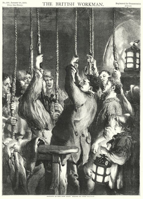 Yeni Yılda Zil (gravür) by John Gilbert