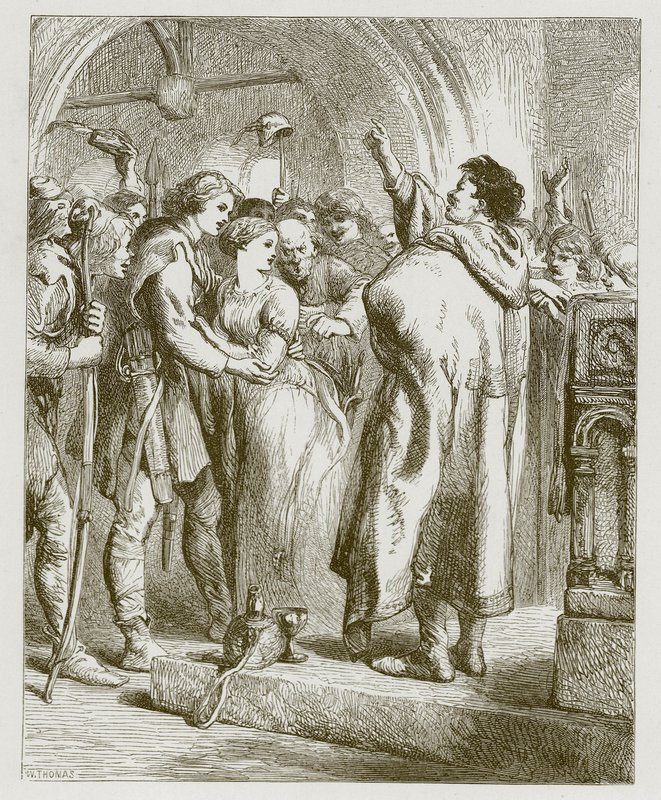 Robin Hood ve Alin Dale by John Gilbert