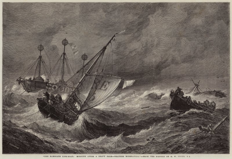 Ramsgate Cankurtaran Teknesi, Şiddetli Bir Fırtınadan Sonra Sabah, Hava ılıman by John Greenaway