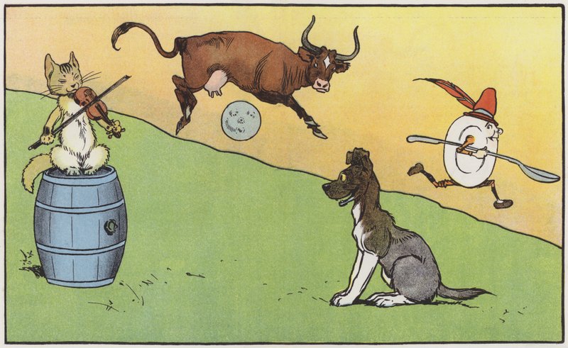 Küçük köpek böyle bir sporu görünce güldü (renkli taş) by John Hassall