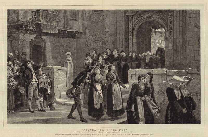 Foundlings, İspanya, 1790 by John Haynes Williams
