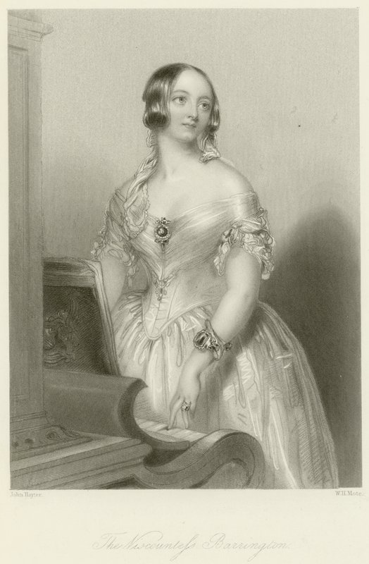 The Viscountess Barrington  by John Hayter