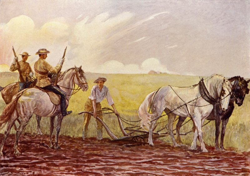 Kanada Atlı Polisi (renkli taş) by John Henry Frederick (after) Bacon
