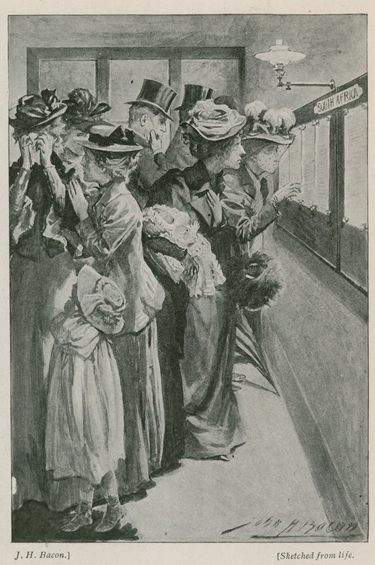 The casualty list at the War Office  by John Henry Frederick Bacon