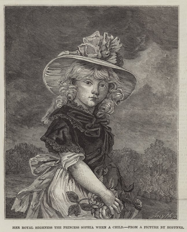 Ekselansları Prenses Sophia çocukken by John Hoppner