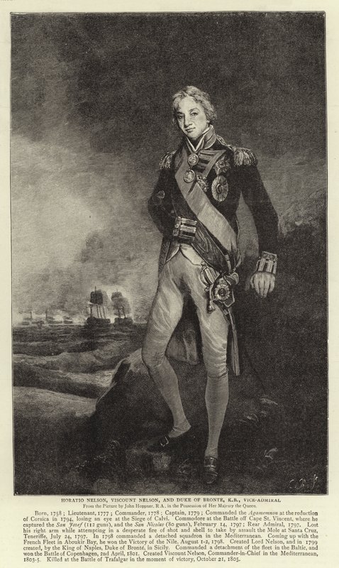 Horatio Nelson, Vikont Nelson ve Bronte Dükü, KB, Koramiral by John Hoppner