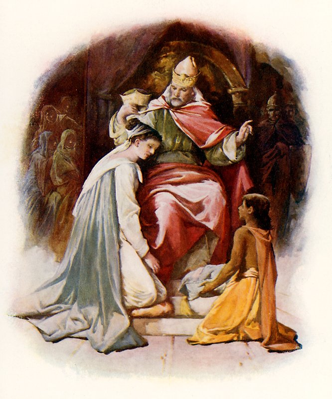 Ester, Kral Ahasuerus tarafından taç giydi by John Lawson