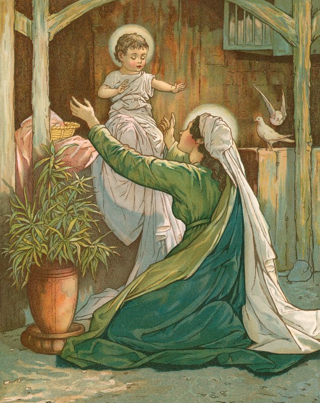 Meryem İsa ile oynuyor by John Lawson