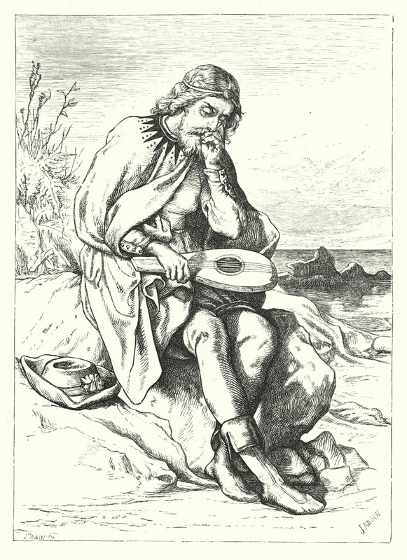 İskandinav Savaş Şarkısı (gravür) by John Lawson
