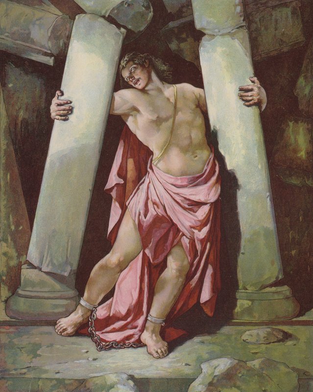 Samson sütunları kırıyor by John Lawson