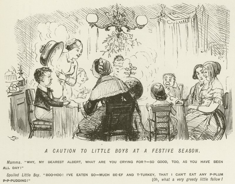 Bayram Mevsiminde Küçük Oğlanlara Dikkat by John Leech