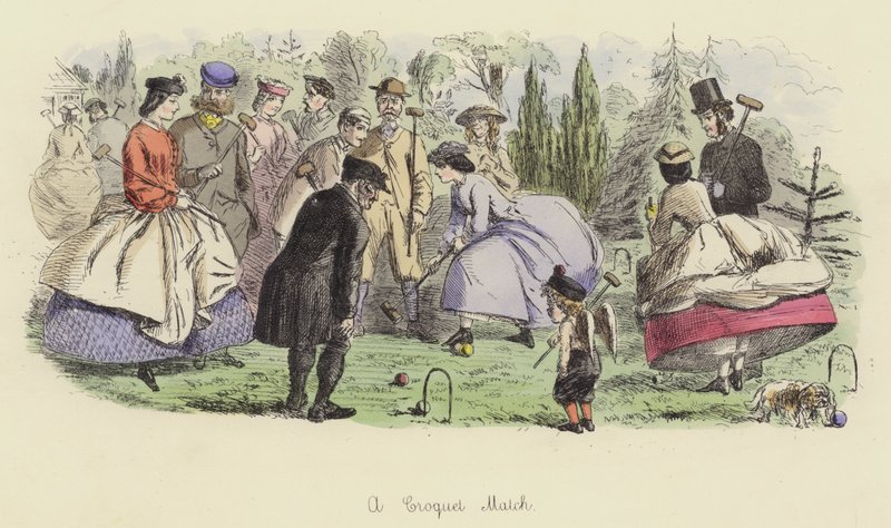 Bir Kroket Maçı by John Leech