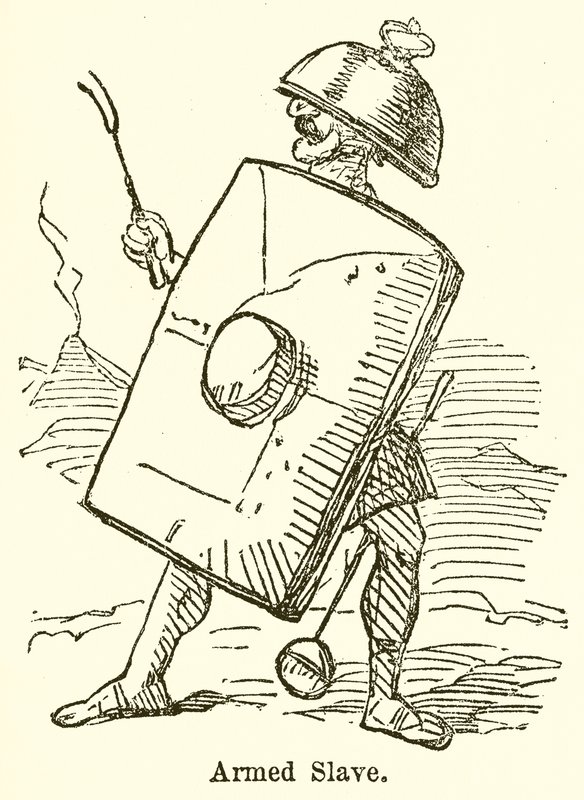 Silahlı Köle (gravür) by John Leech
