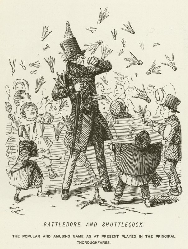 Battledore ve Raketle by John Leech