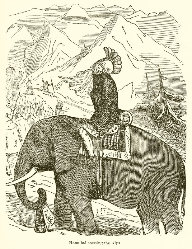 Hannibal Alpleri Geçerken by John Leech