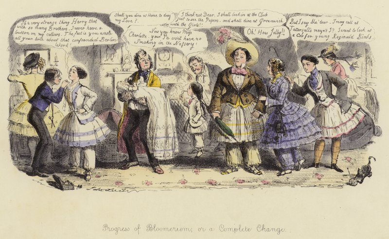 Bloomerizmin İlerlemesi veya Tam Bir Değişim by John Leech