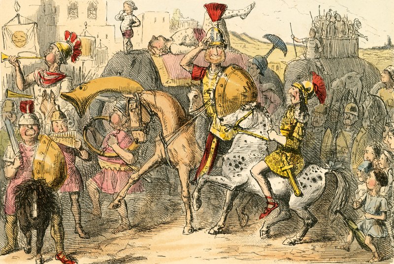 Pyrrhus, topluluğuyla İtalya