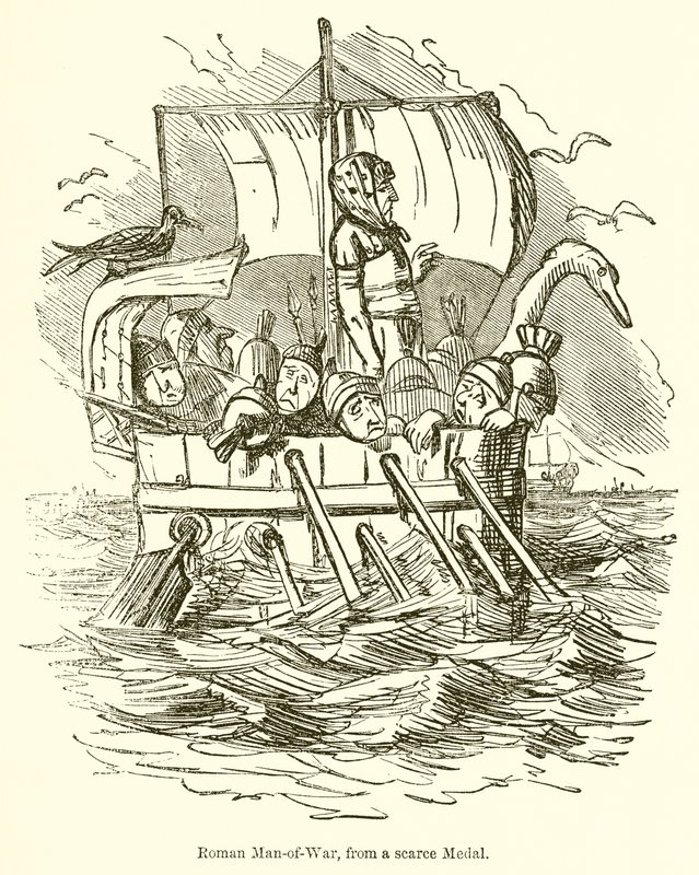 Kıt Bir Madalyadan Romalı Savaş Adamı by John Leech