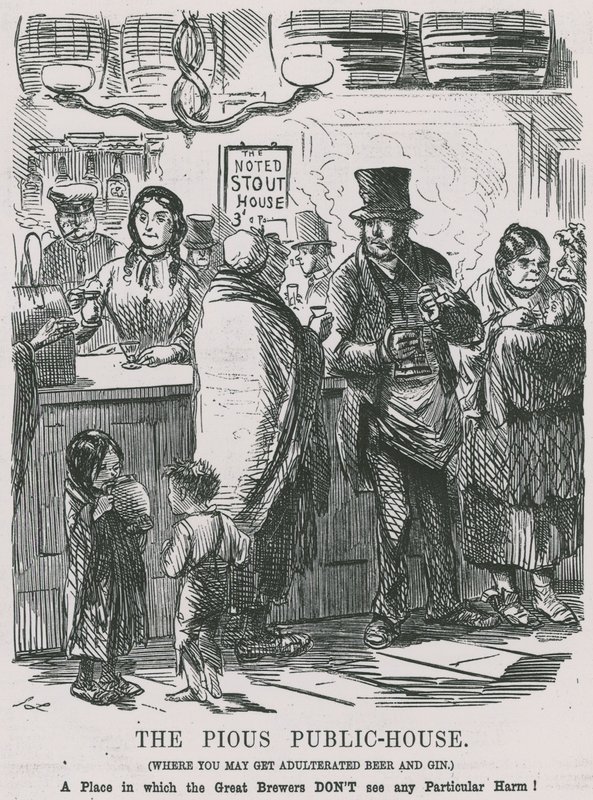 Sahte bira ve cin alabileceğiniz Dindar Halk Evi by John Leech