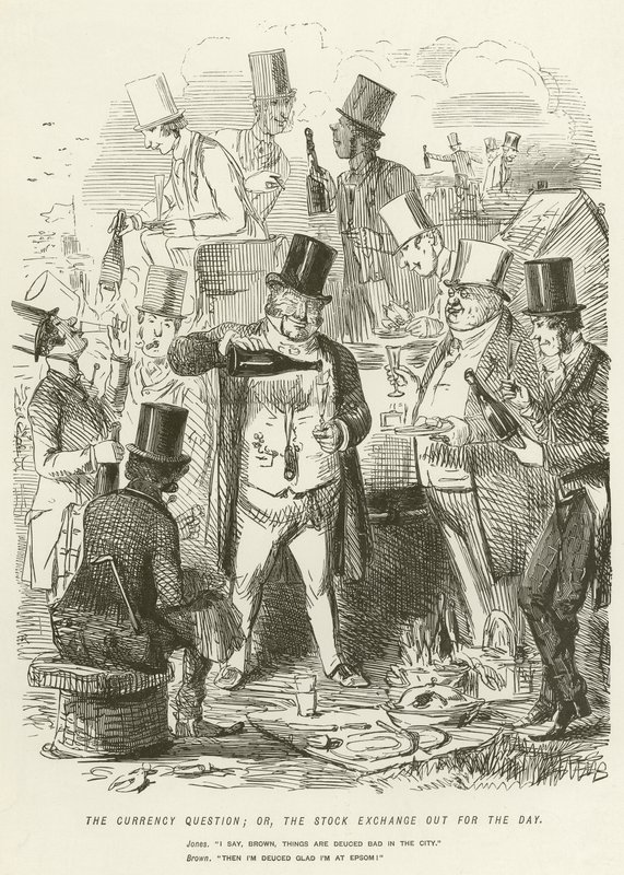 Döviz Sorusu; veya, Borsa Gün için dışarı çıktı by John Leech