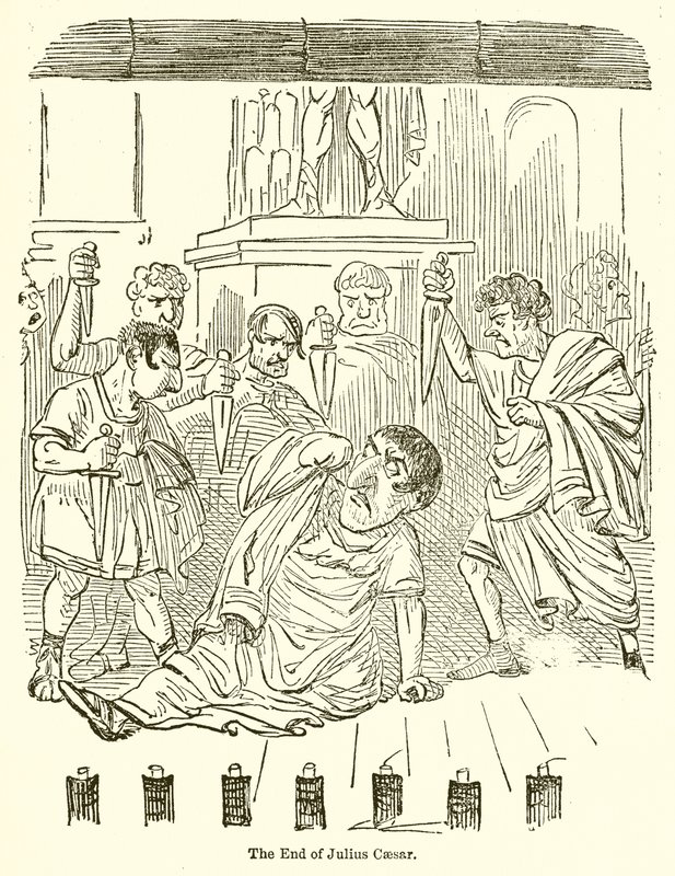 The End of Julius Caesar  by John Leech