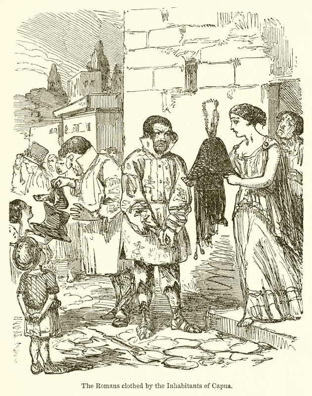 The Romans Clothed by the Inhabitants of Capua  by John Leech